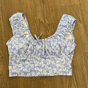 Flower crop top